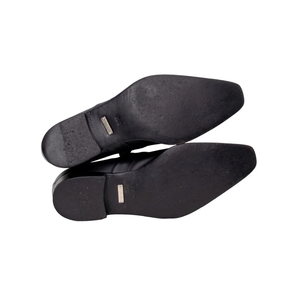 Gucci Broadwick Interlocking GG Logo Dress Loafers Black Men's UK 9.5 D US 10.5